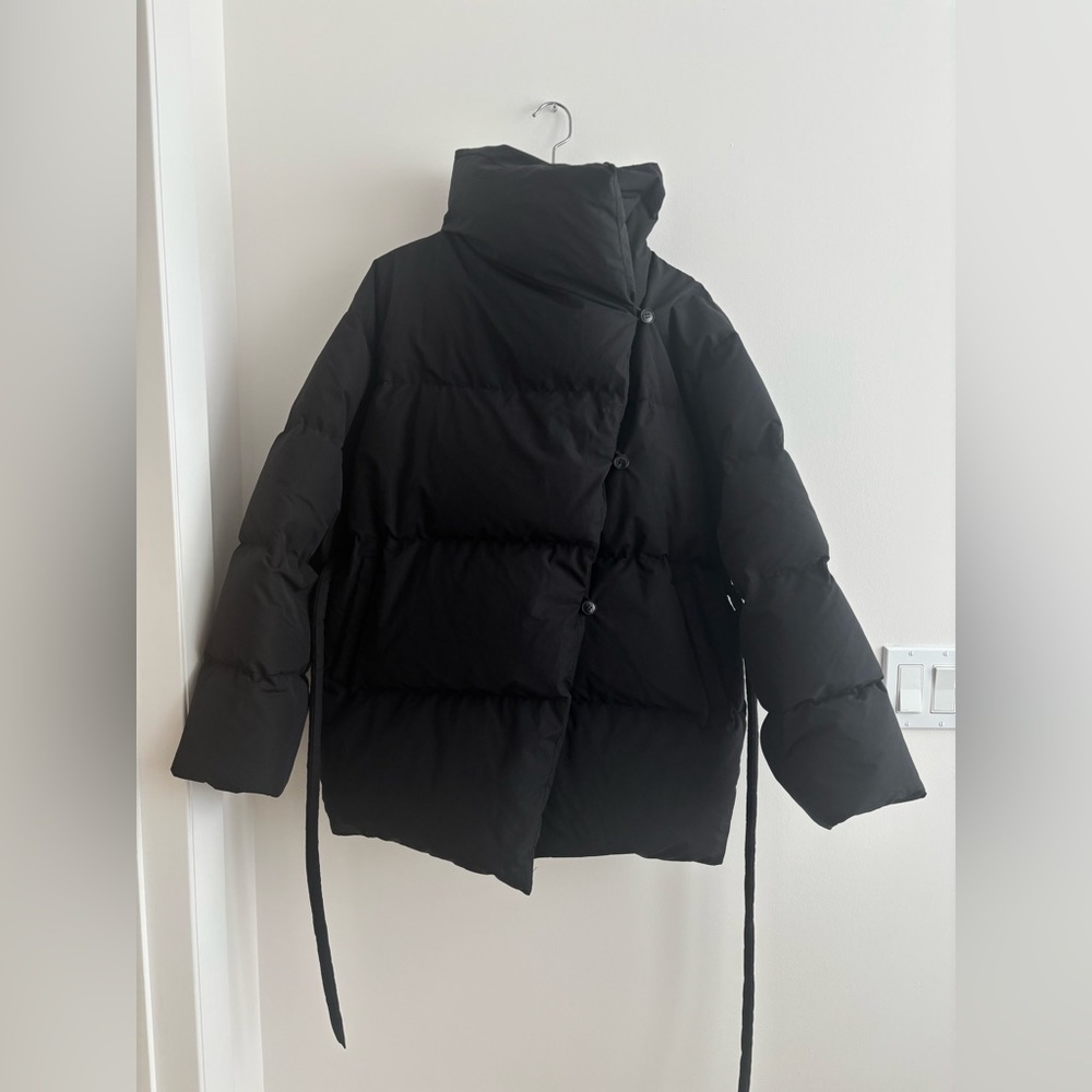 W Concept Lamerei High Neck Down Jacket Puffer Jacket Black S/M - Picture 7 of 9